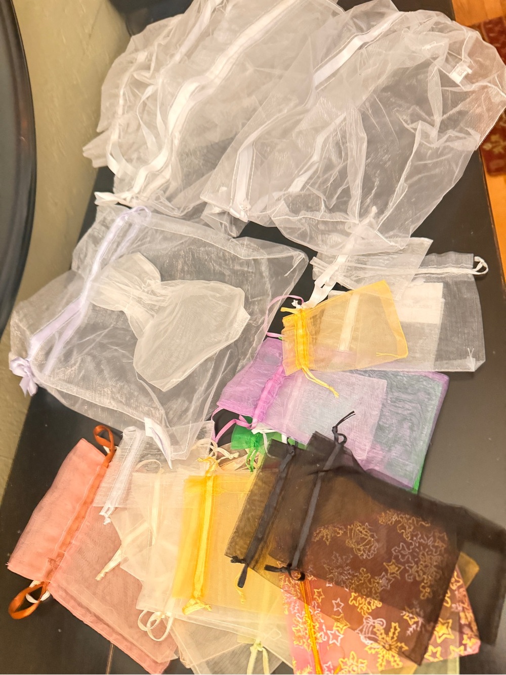 Organza Drawstring Favor Bags - Assorted Colors